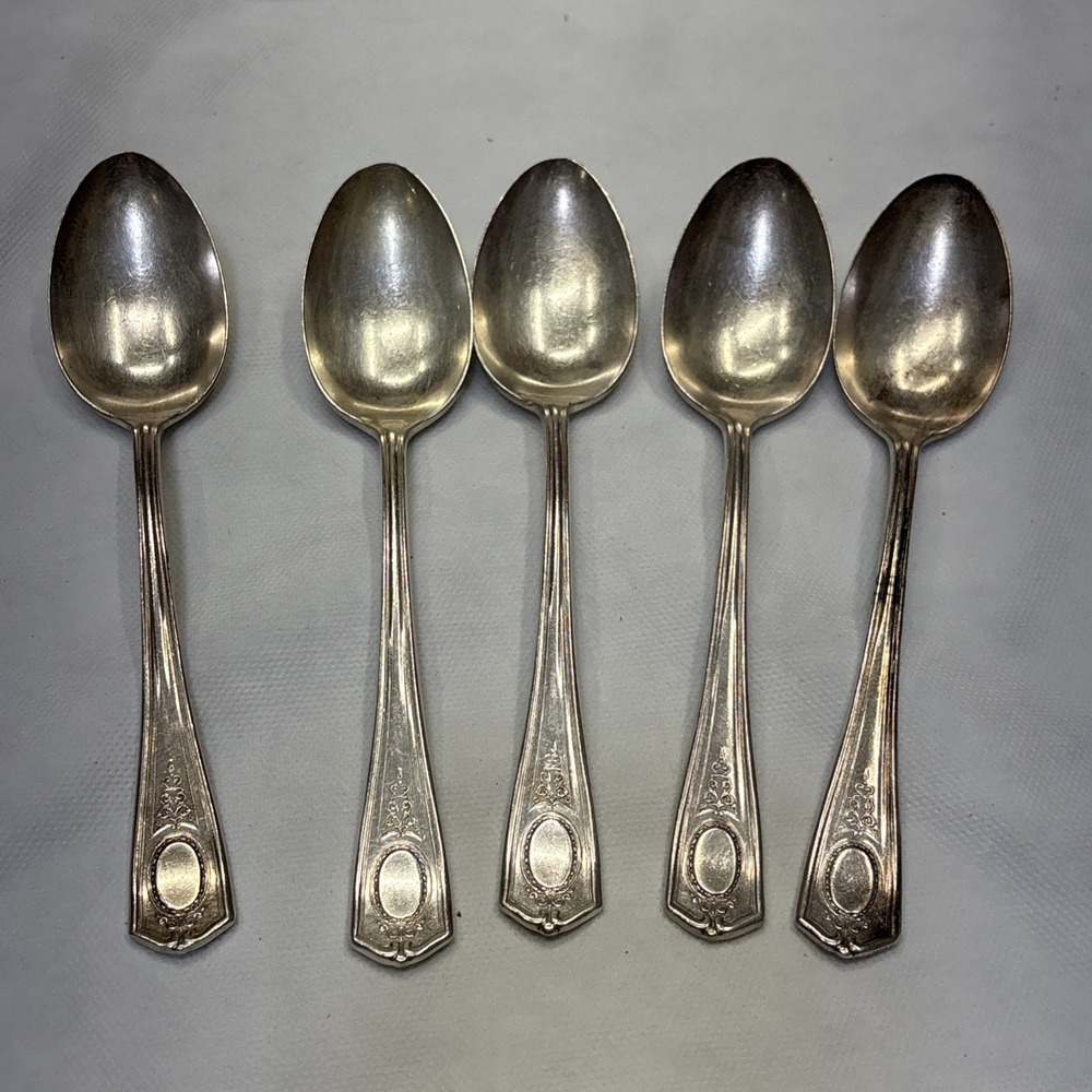 5 ONEIDA Community plate LOUIS XVI TABLE SERVING SPOON 8" No Monogram